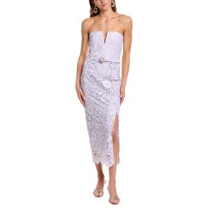 NWT Generation Love Milette Lace Strapless Lilac Midi Dress